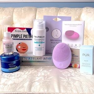 Brand New Acne Lot Silicone Facial Cleansing Device Pimple Patches Moisturizer